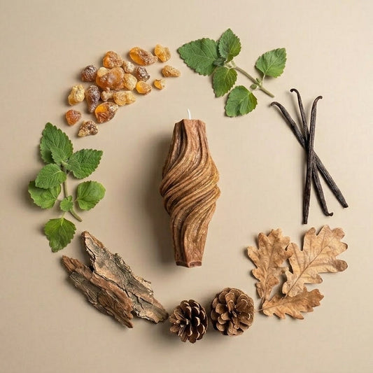 Vortex Sculptural Candle • Noble Wood & Cedarwood (Small)