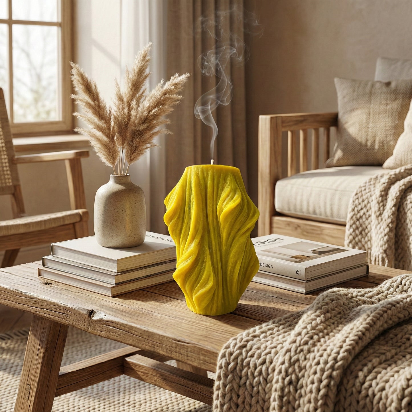 Veil Candle, Yellow Cherry, Brandy Cherry (Small)