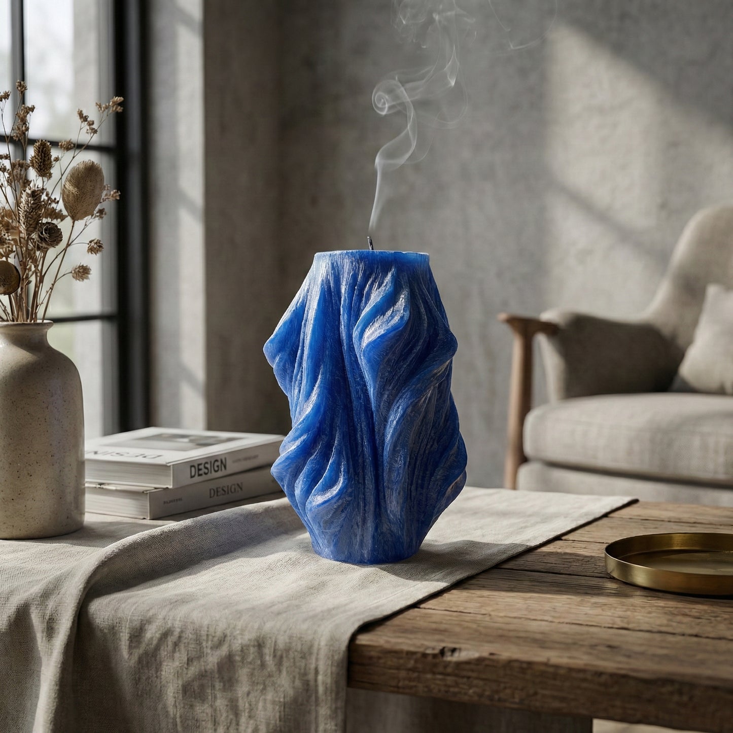 Veil Candle, Deep Ocean, Patchouli (Large)