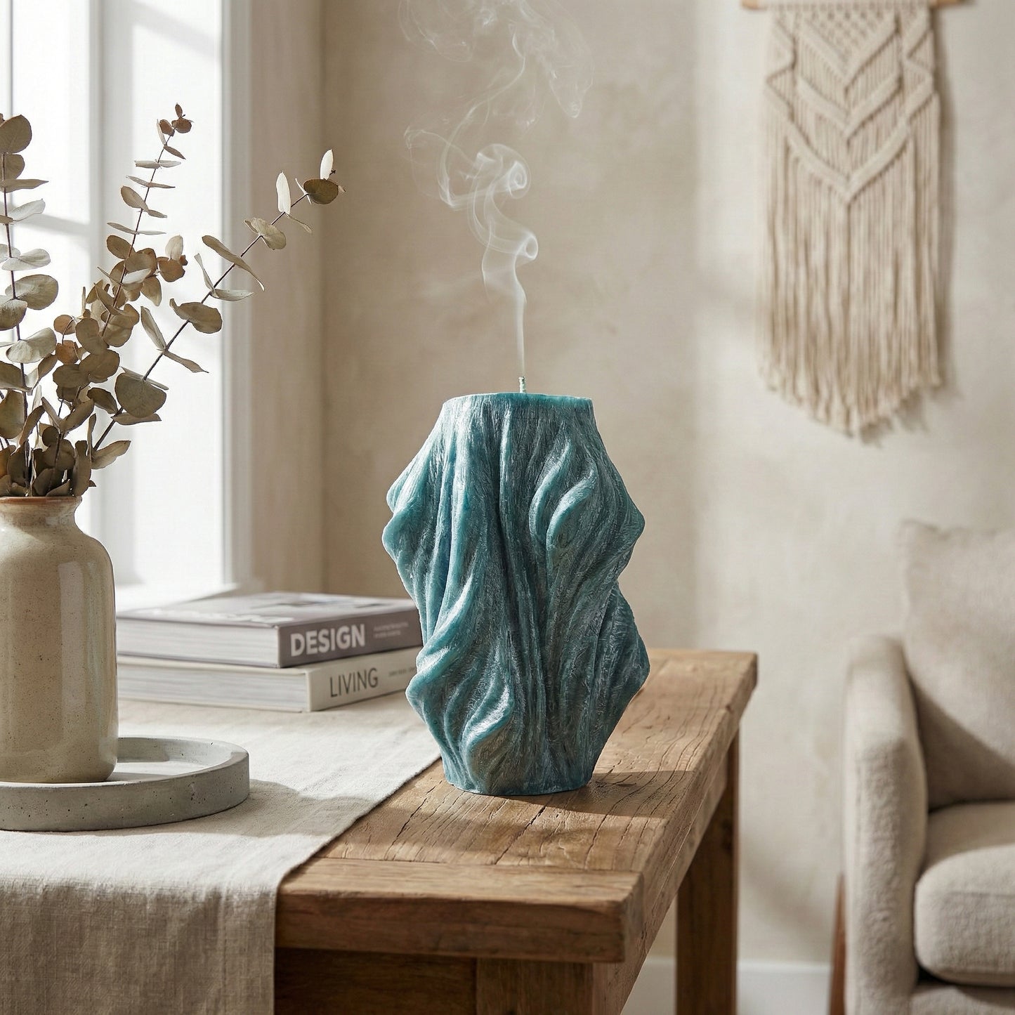 Veil Candle, Emerald Forest, Leaves (Large)