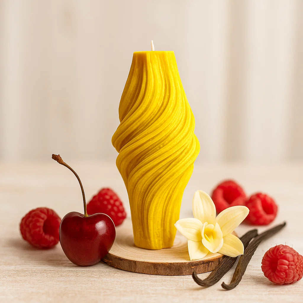 Vortex Candle, Yellow Cherry, Brandy Cherry (Small)