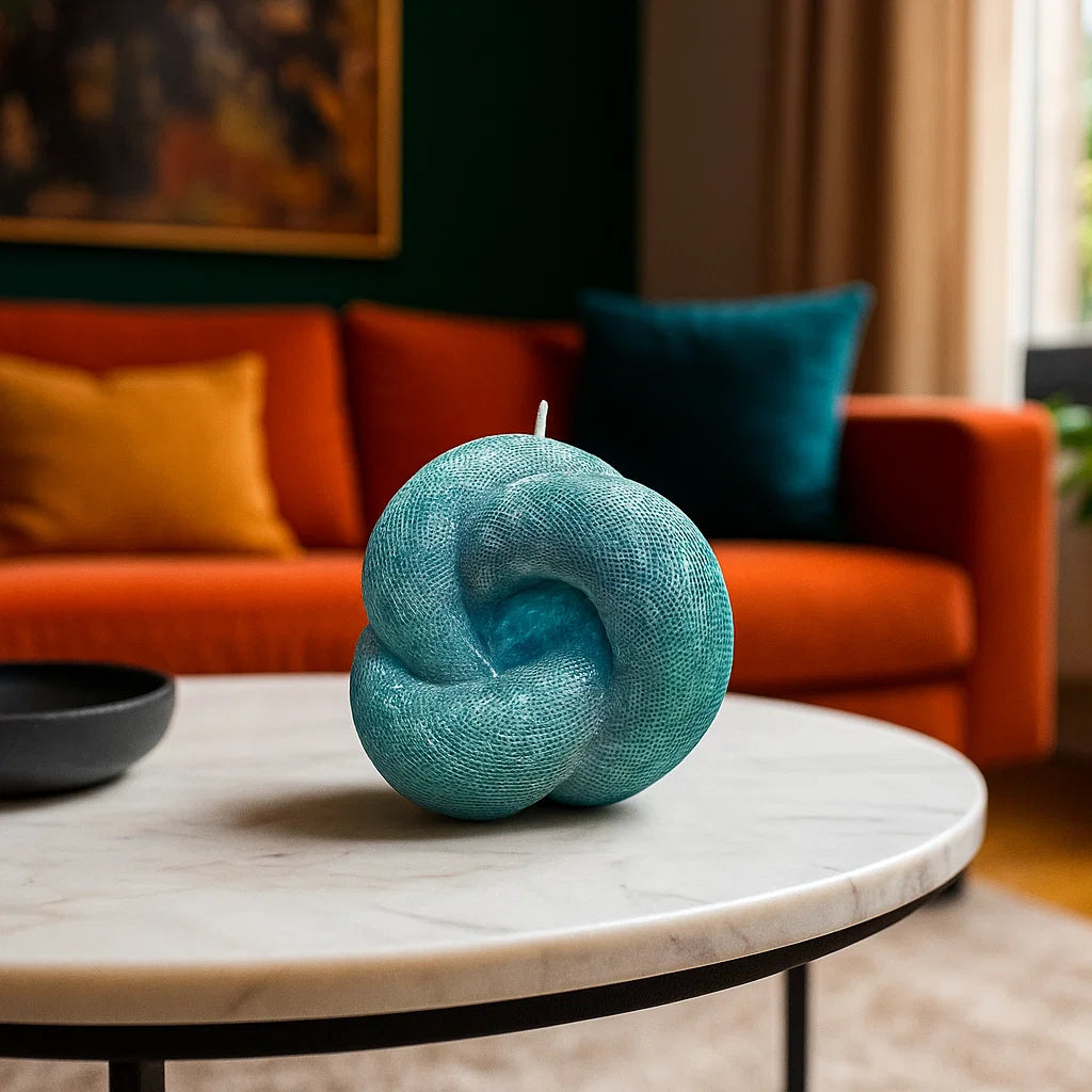 Knot Candle, Emerald Forest, Leaves