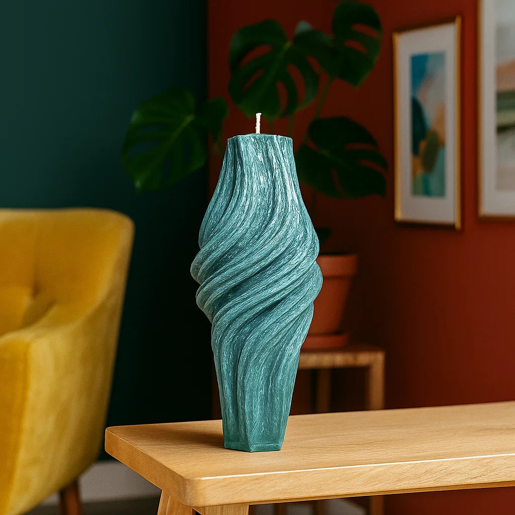 Vortex Candle, Emerald Forest, Leaves (Small)