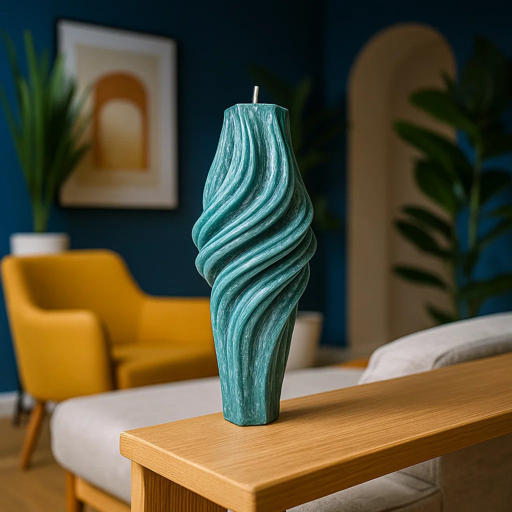 Vortex Candle, Emerald Forest, Leaves (Large)