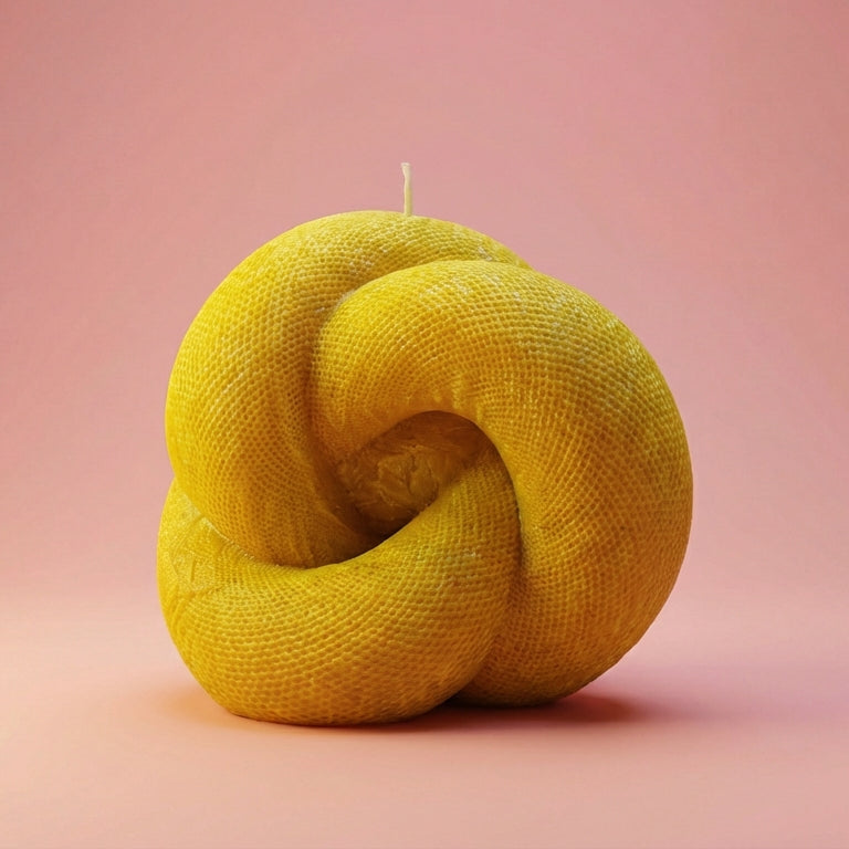 Knot Sculptural Candle • Yellow Cherry & Brandy