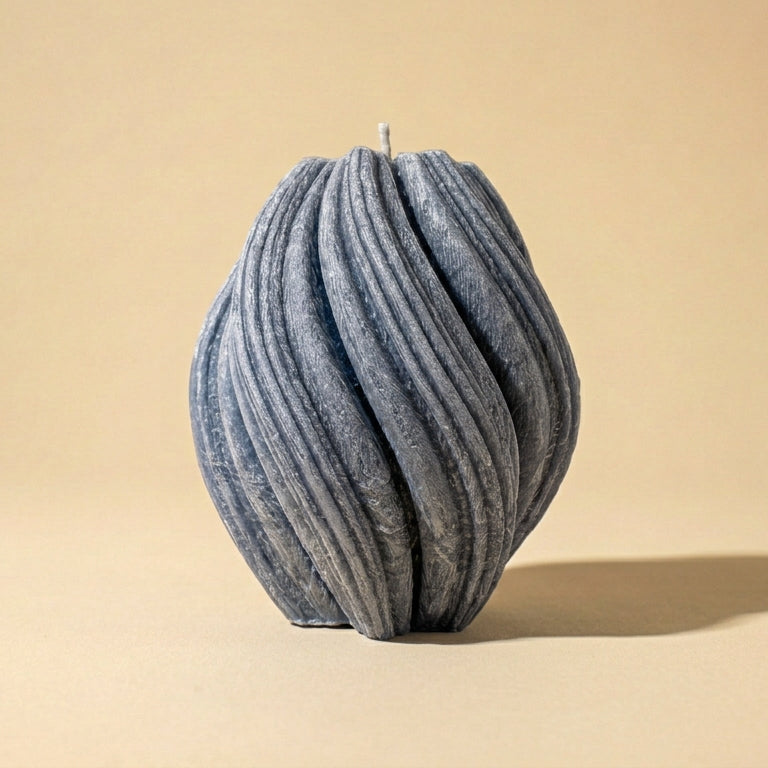 Fusion Sculptural Candle • Wet Stone & Eucalyptus (Small)