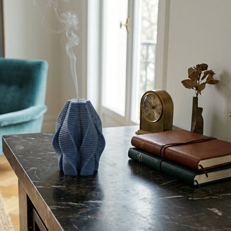 Blossom Sculptural Candle • Deep Ocean & Patchouli