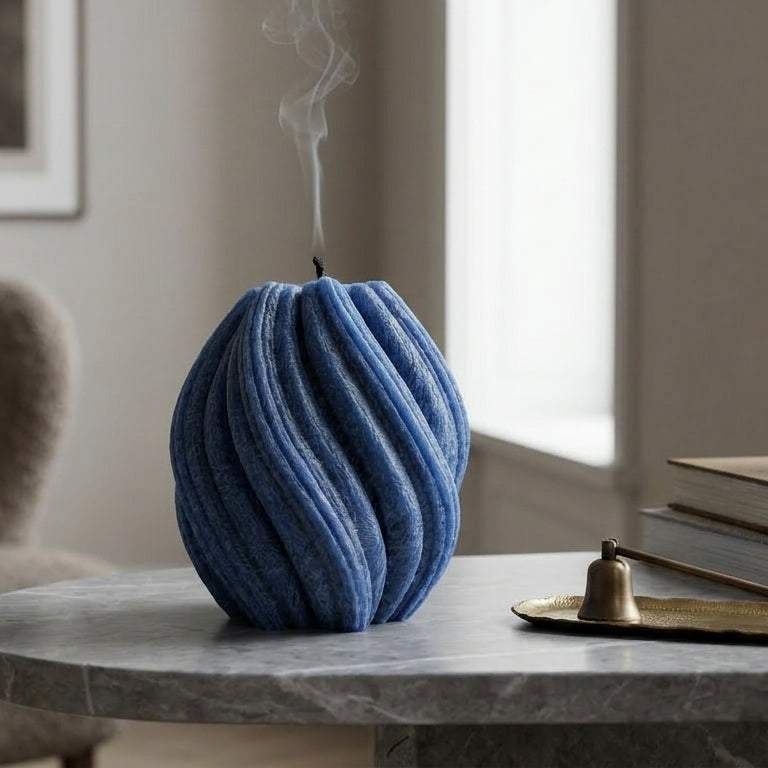 Fusion Sculptural Candle • Deep Ocean & Patchouli (Small)