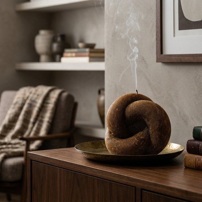 Knot Sculptural Candle • Noble Wood & Cedarwood