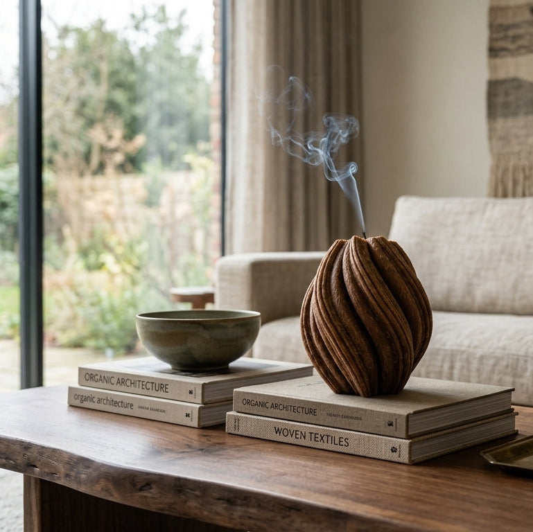 Fusion Sculptural Candle • Noble Wood & Cedarwood (Small)