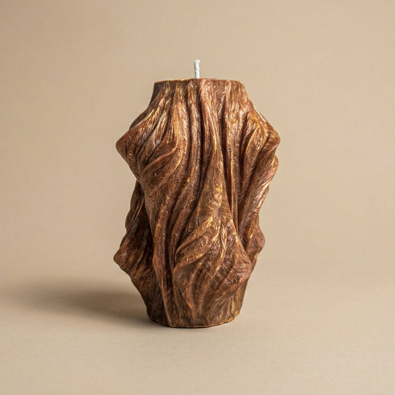 Veil Sculptural Candle • Noble Wood & Cedarwood (Small)