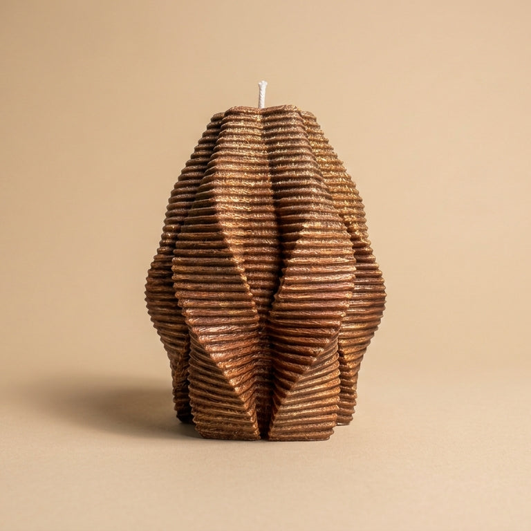 Blossom Sculptural Candle • Noble Wood & Cedarwood