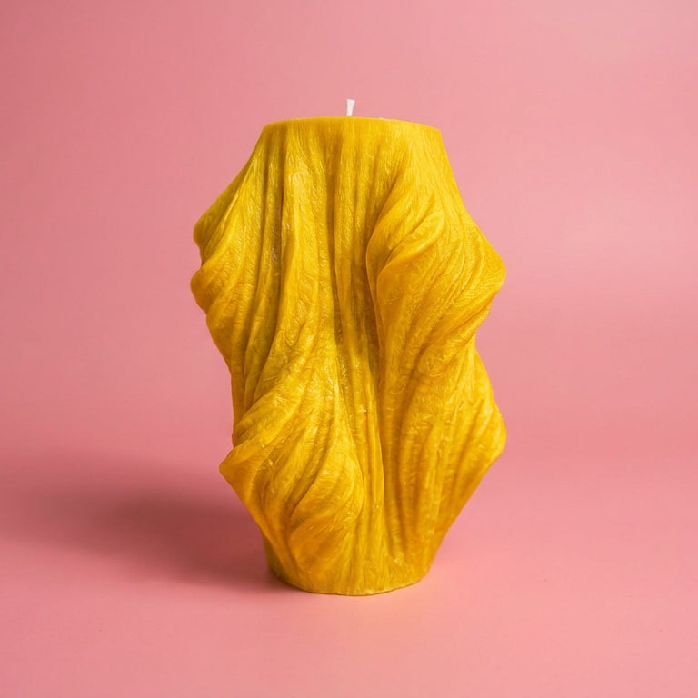 Veil Sculptural Candle • Yellow Cherry & Brandy (Small)