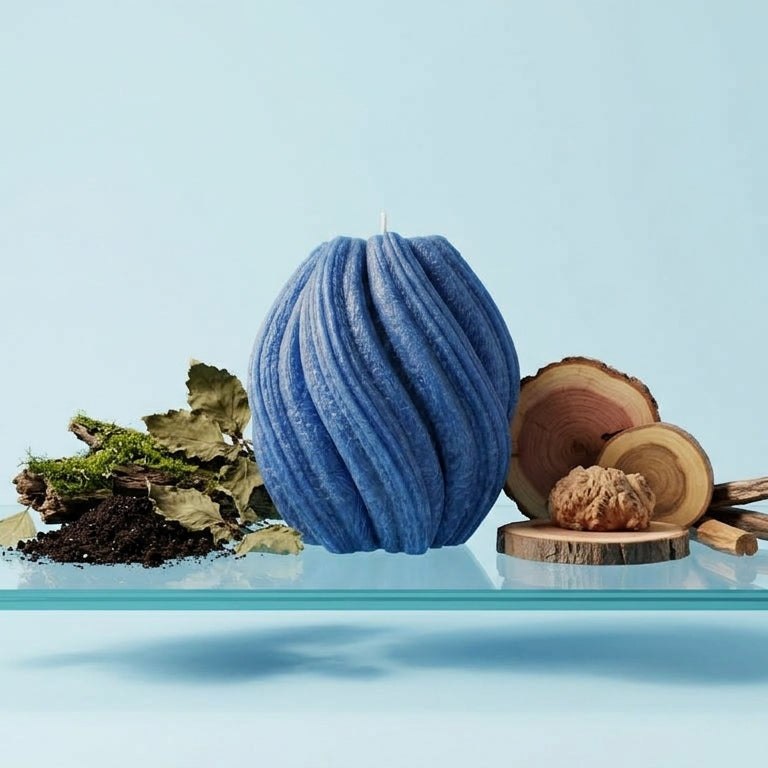 Fusion Sculptural Candle • Deep Ocean & Patchouli (Small)