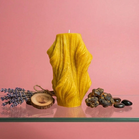 Veil Sculptural Candle • Yellow Cherry & Brandy (Small)