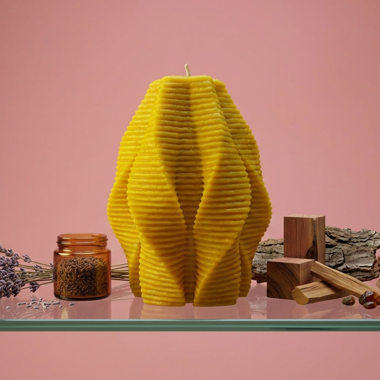 Blossom Sculptural Candle • Yellow Cherry & Brandy