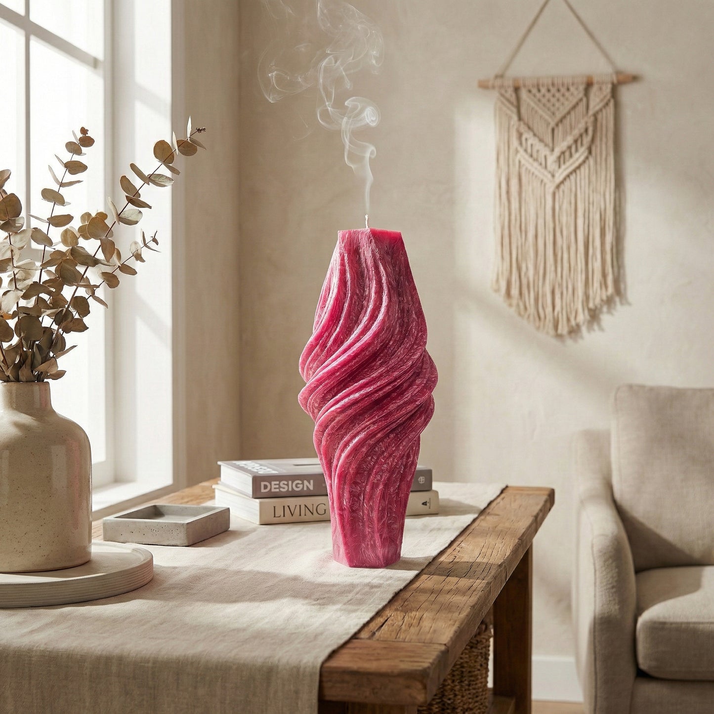 Vortex Candle, Merlot Glow, Lavender (Large)