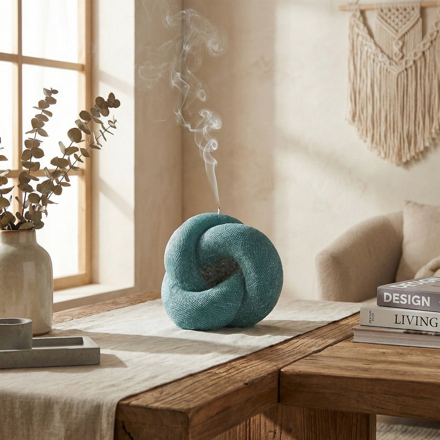 Knot Candle, Emerald Forest, Leaves