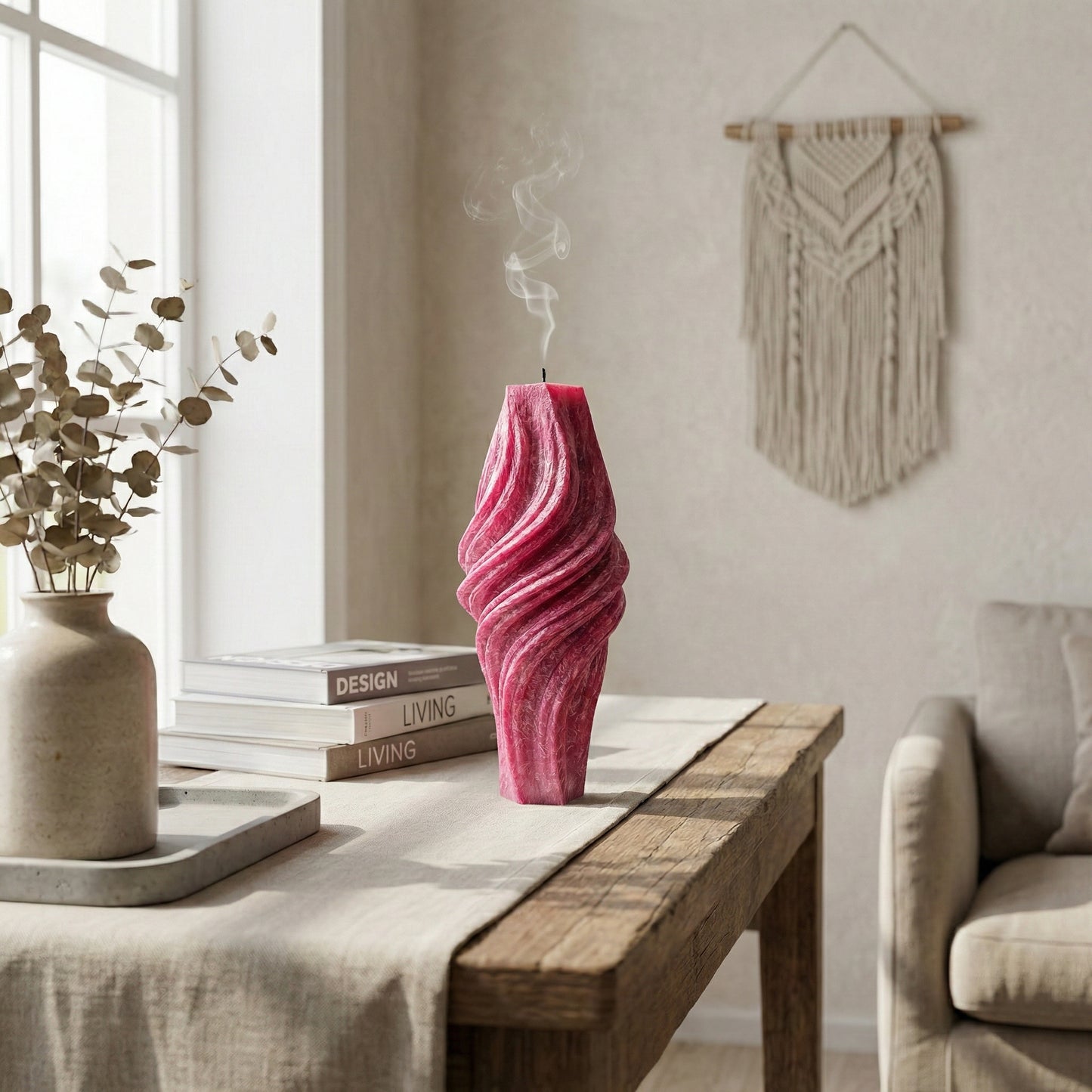 Vortex Candle, Merlot Glow, Lavender (Small)