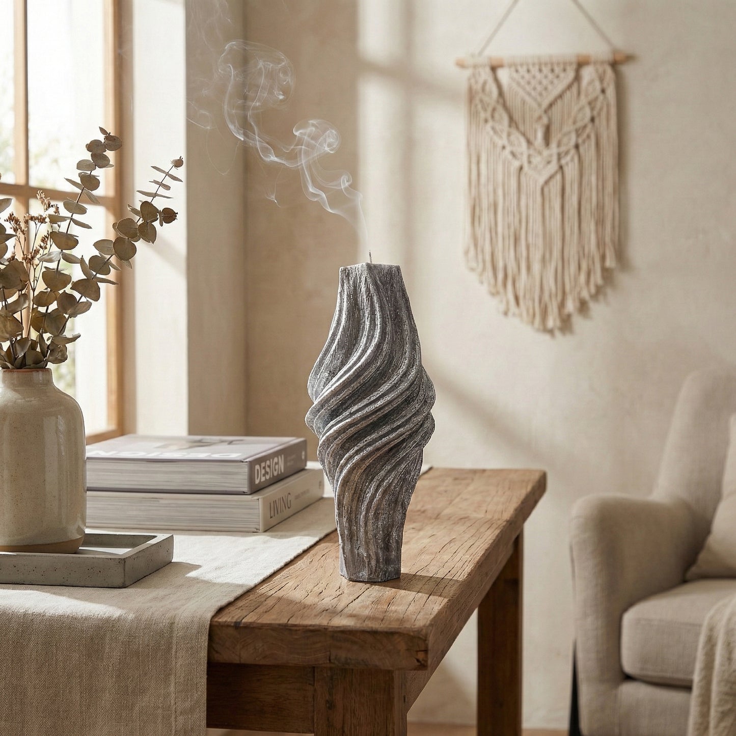 Vortex Candle, Wet Stone, Eucalyptus (Small)