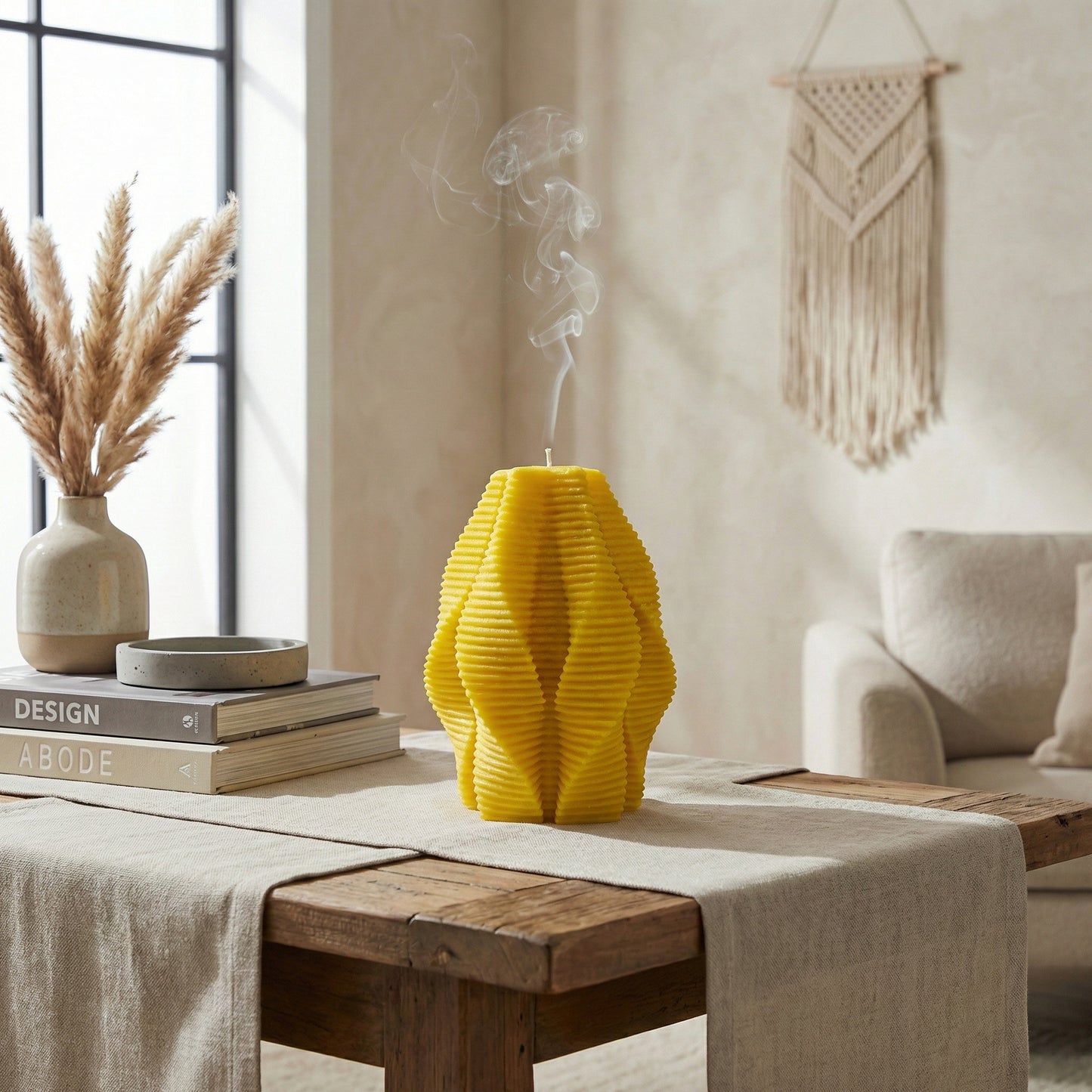 Blossom Candle, Yellow Cherry, Brandy Cherry