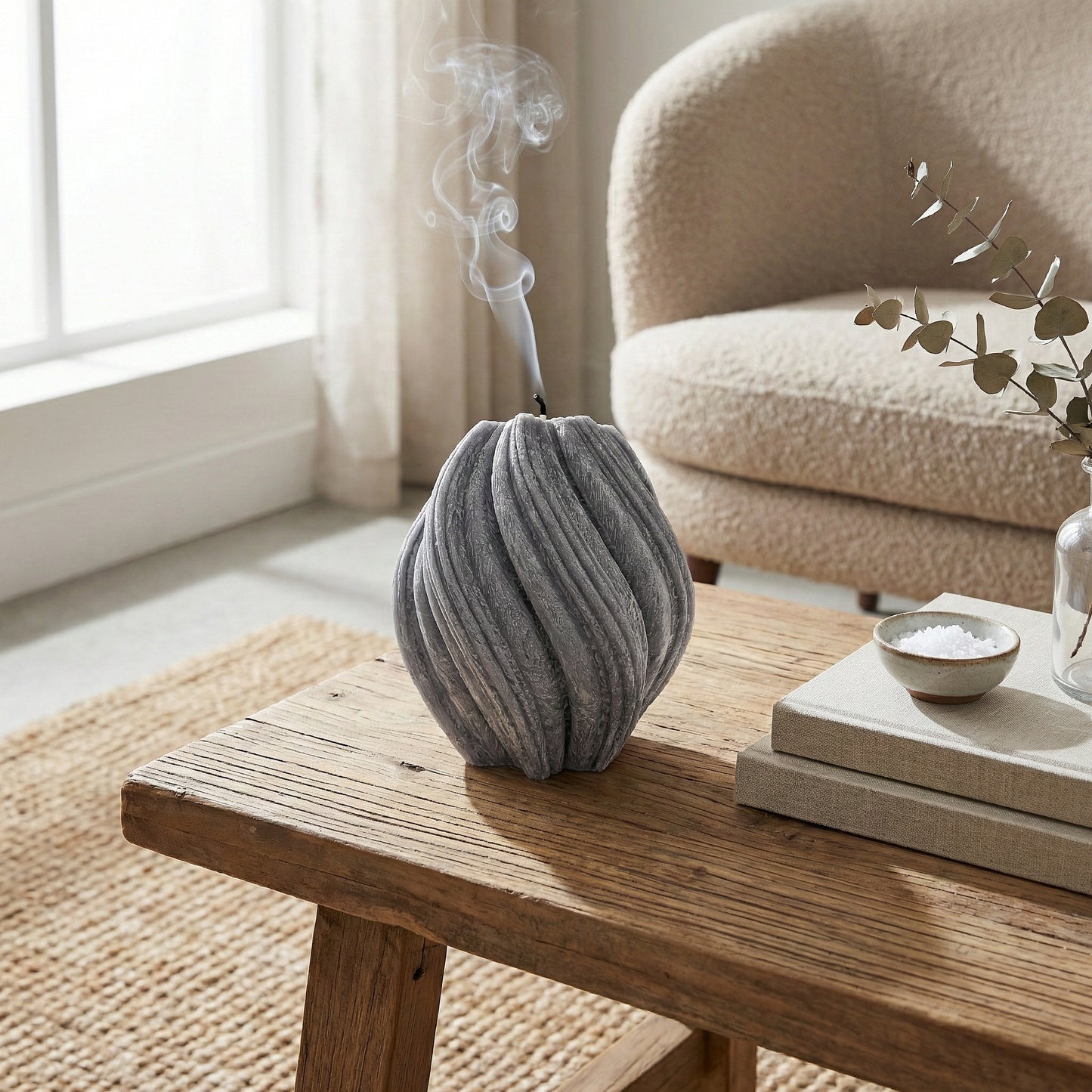 Fusion Candle, Wet Stone, Eucalyptus (Small)