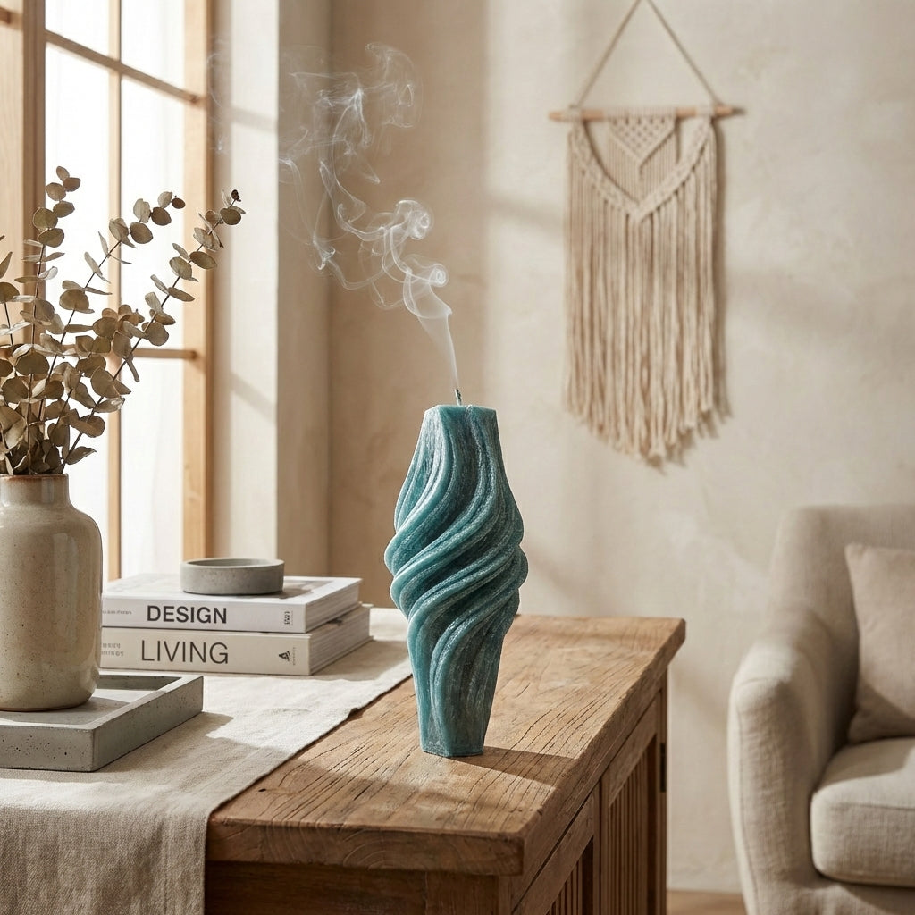 Vortex Candle, Emerald Forest, Leaves (Small)