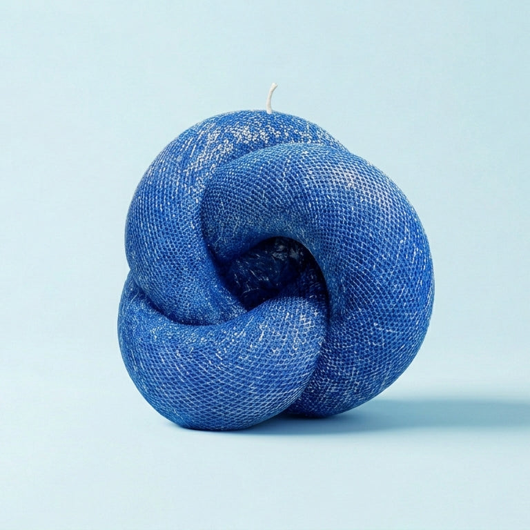 Knot Sculptural Candle • Deep Ocean & Patchouli