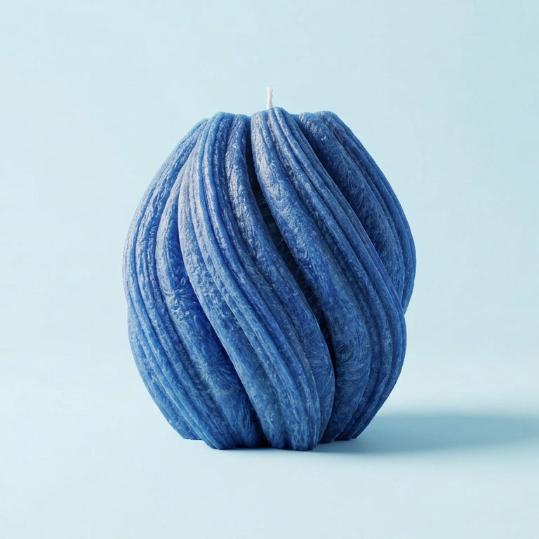 Fusion Sculptural Candle • Deep Ocean & Patchouli (Small)