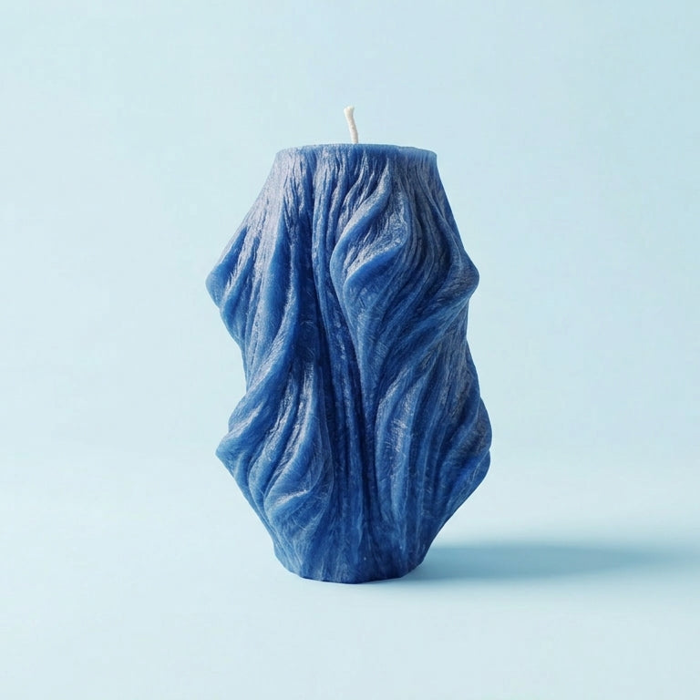 Veil Sculptural Candle • Deep Ocean & Patchouli (Large)