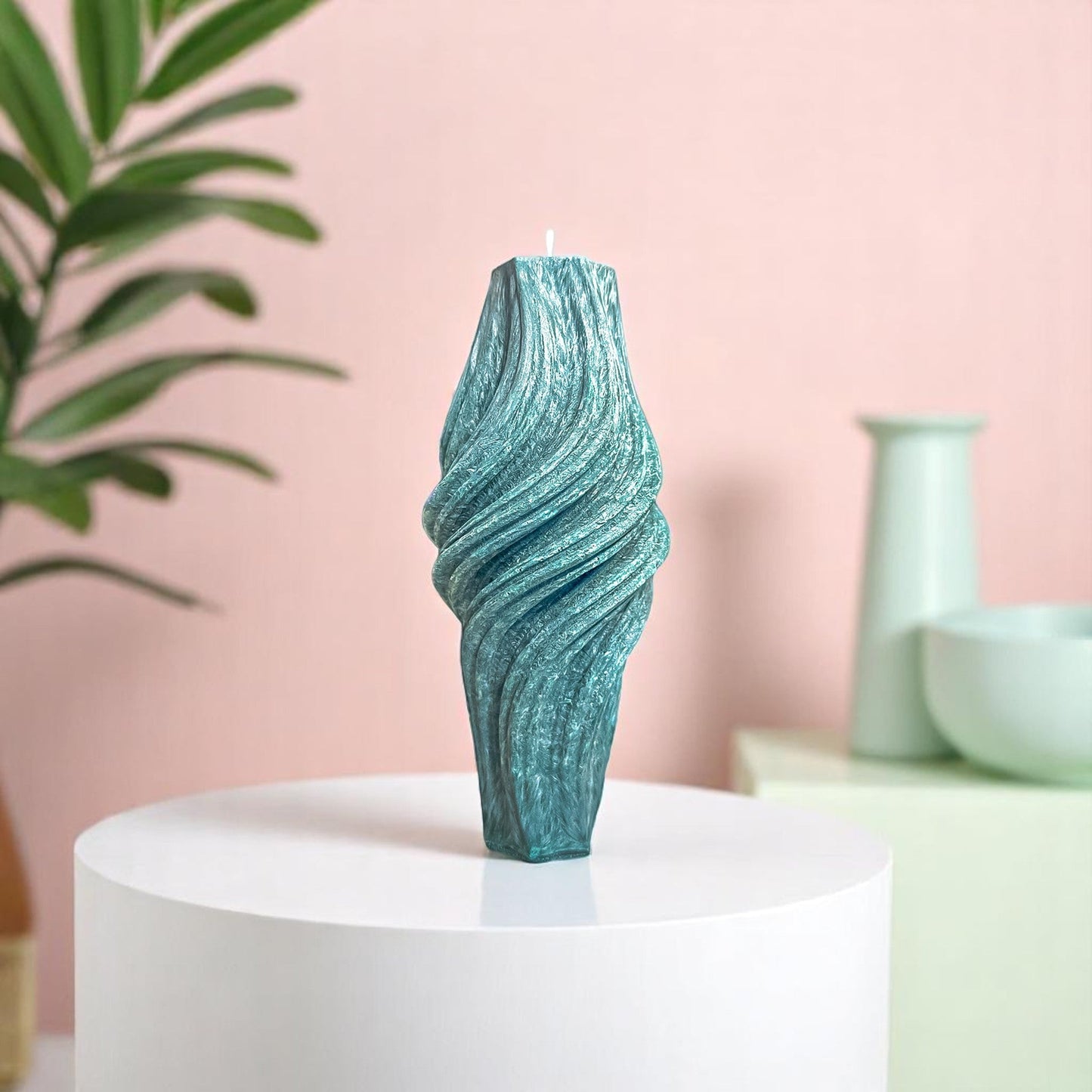 Vortex Candle, Emerald Forest, Leaves (Small)