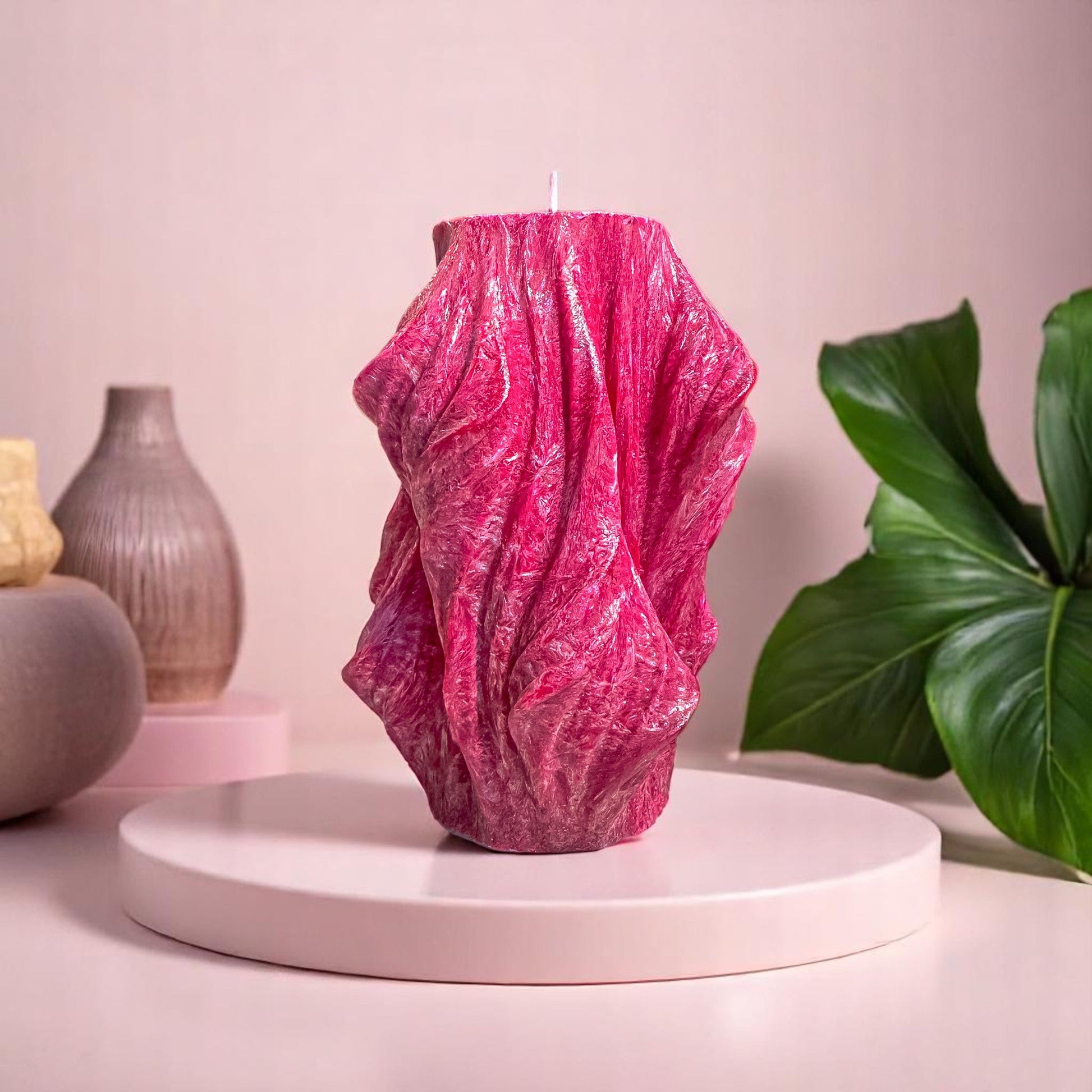 Veil Candle, Merlot Glow, Lavender (Large)