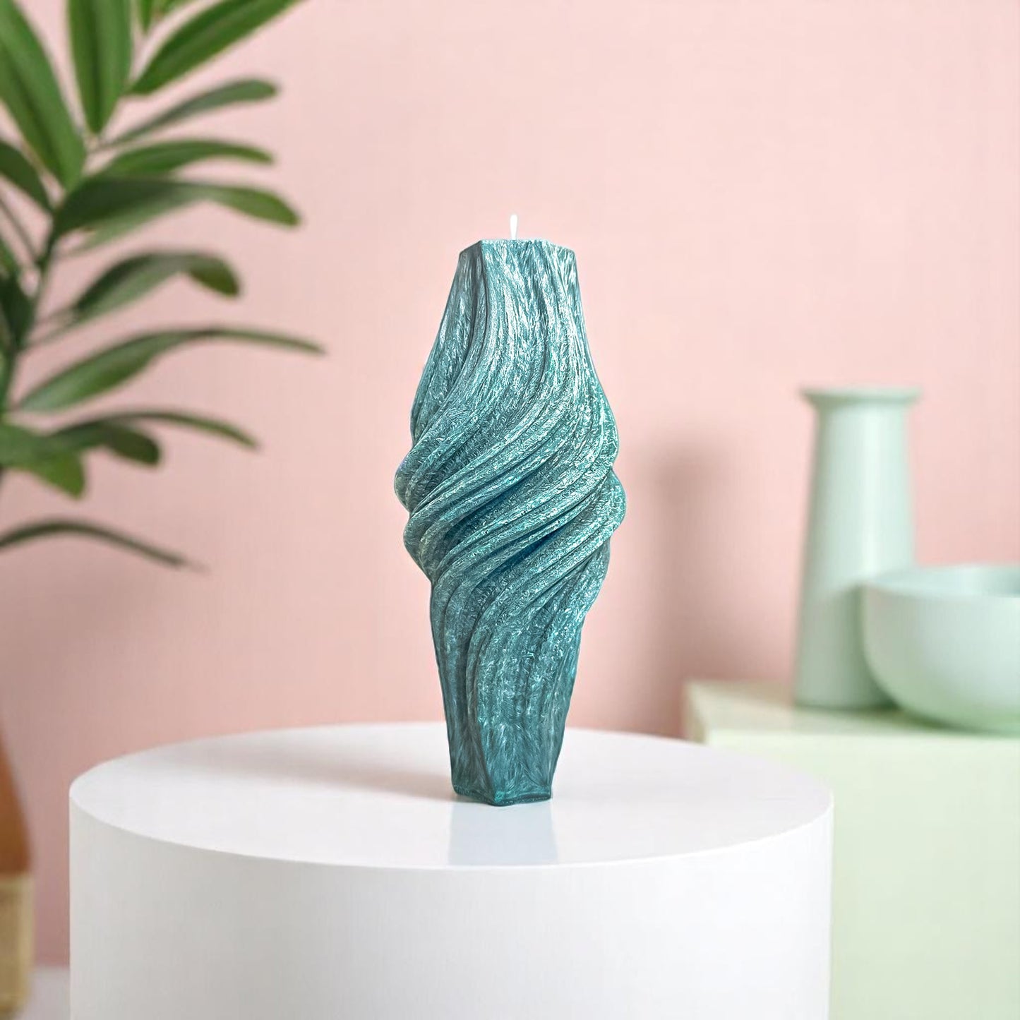 Vortex Candle, Emerald Forest, Leaves (Small)
