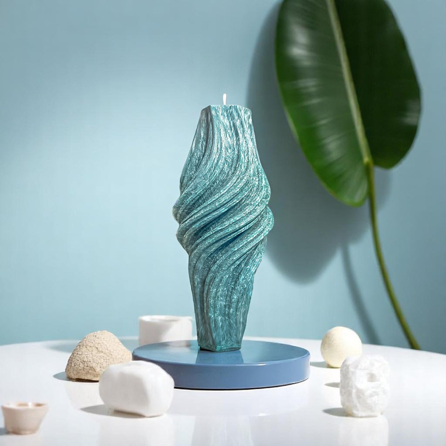 Vortex Candle, Emerald Forest, Leaves (Small)