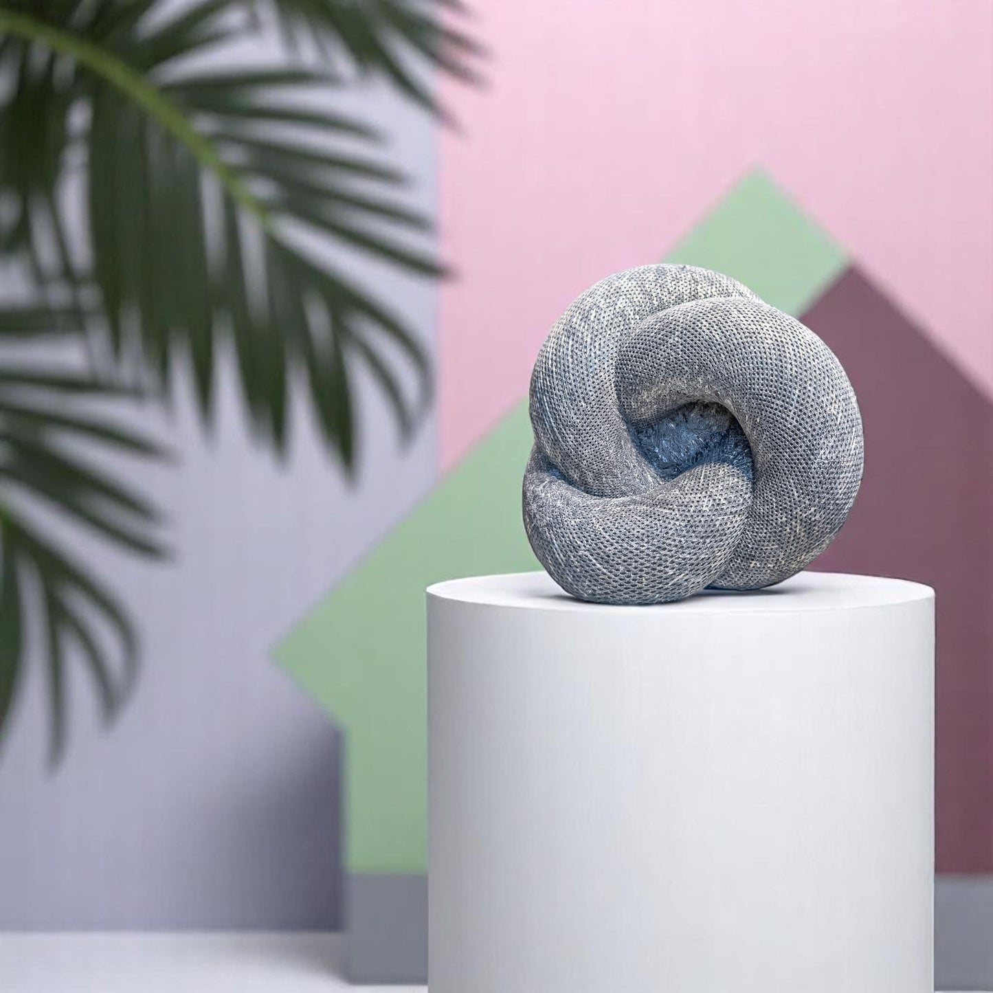 Knot Candle, Wet Stone, Eucalyptus