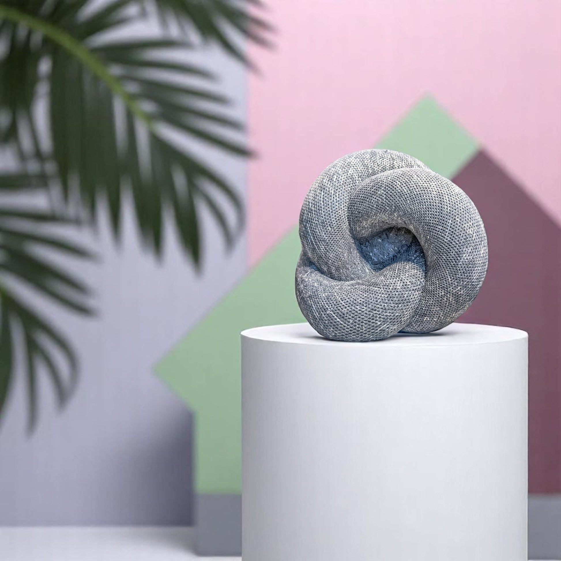 Knot Candle, Wet Stone, Eucalyptus