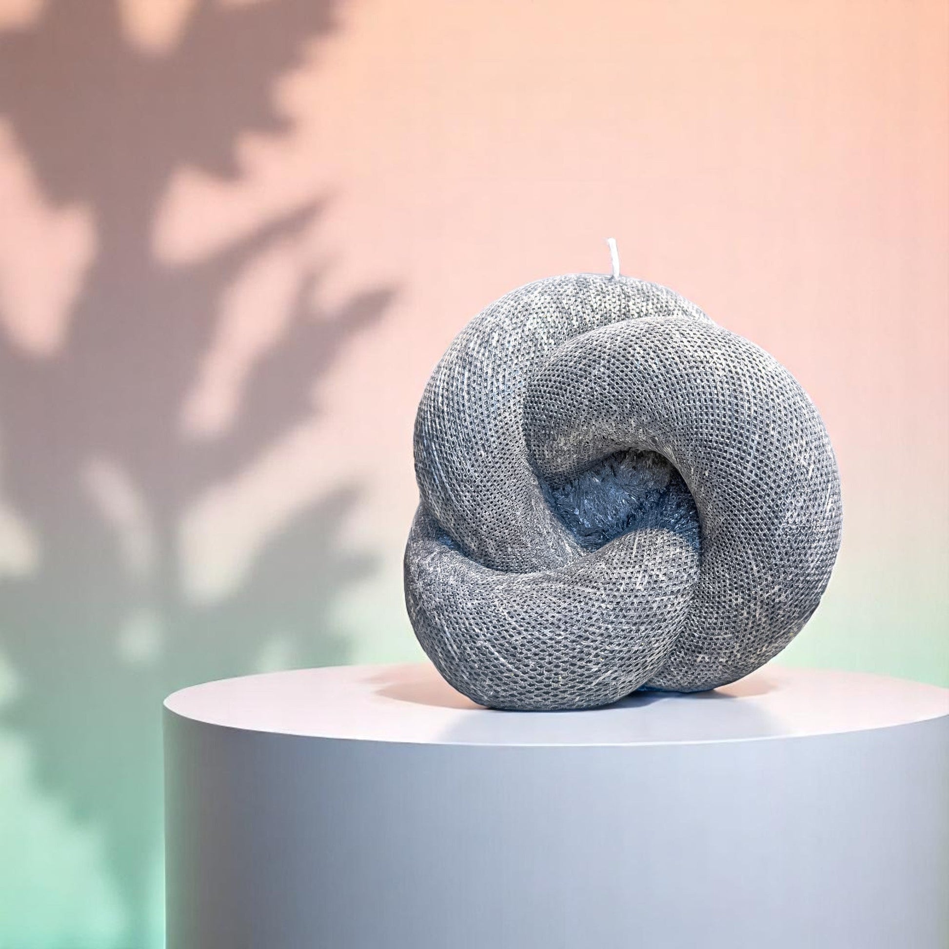 Knot Candle, Wet Stone, Eucalyptus