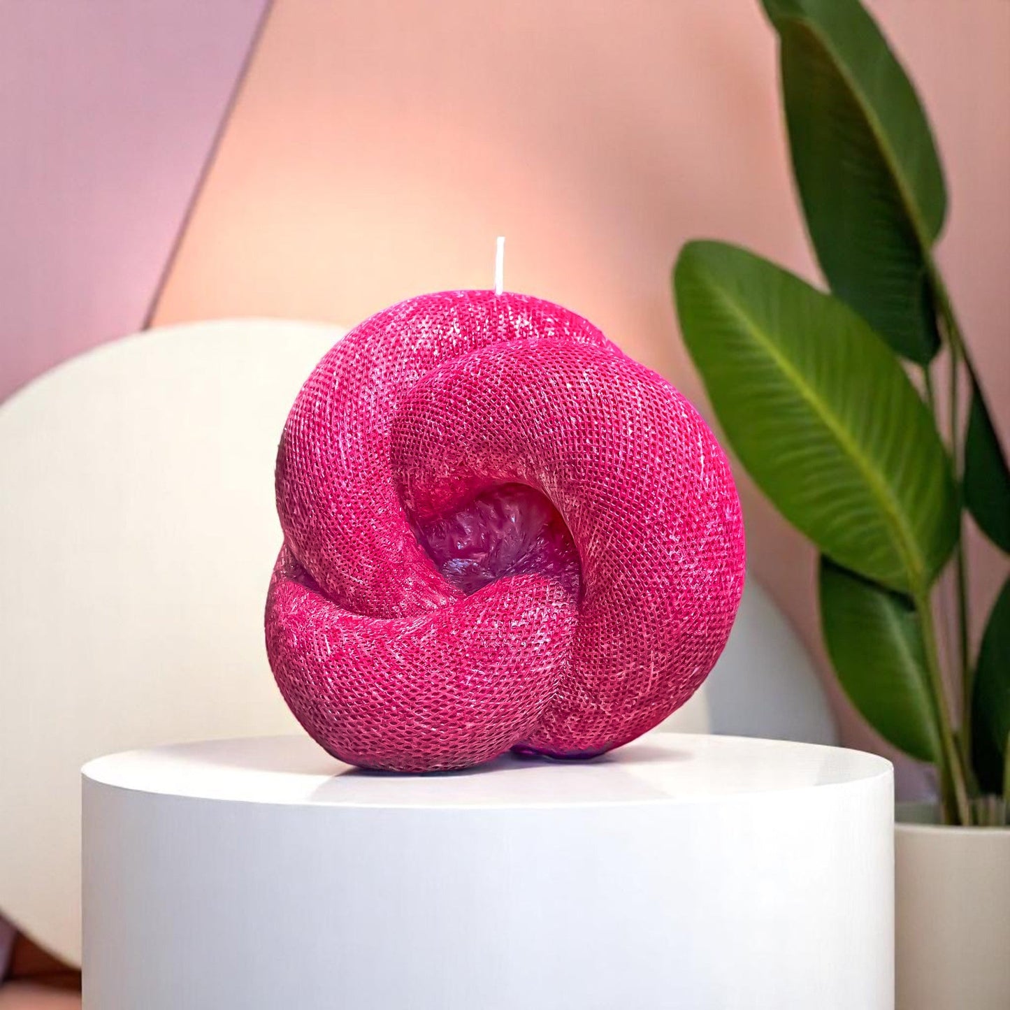 Knot Candle, Merlot Glow, Lavender