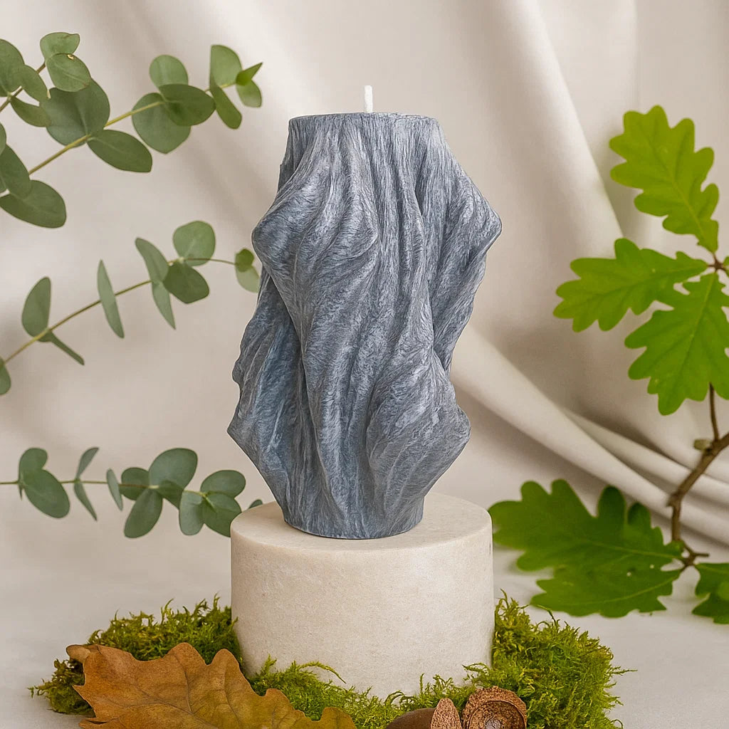 Veil Candle, Wet Stone, Eucalyptus (Large)