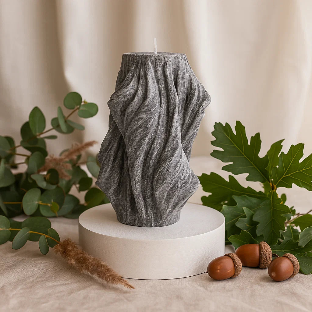 Veil Candle, Wet Stone, Eucalyptus (Large)