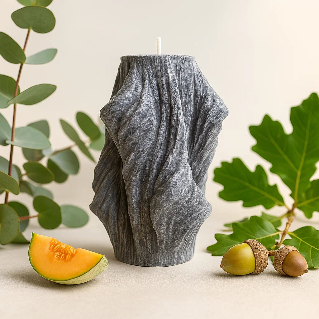 Veil Candle, Wet Stone, Eucalyptus (Small)