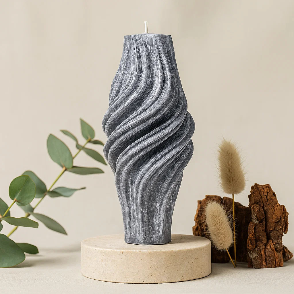 Vortex Candle, Wet Stone, Eucalyptus (Large)