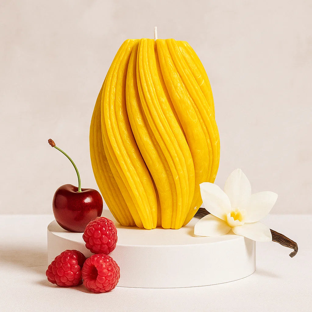 Fusion Candle, Yellow Cherry, Brandy Cherry (Large)