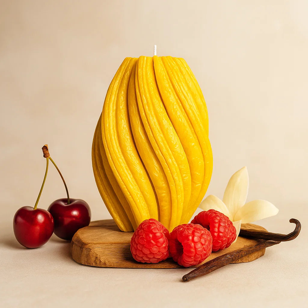 Fusion Candle, Yellow Cherry, Brandy Cherry (Large)