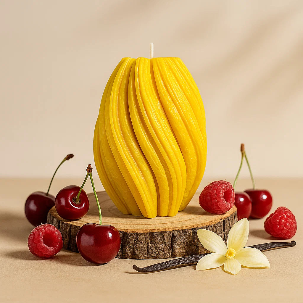 Fusion Candle, Yellow Cherry, Brandy Cherry (Large)