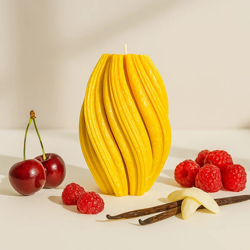 Fusion Candle, Yellow Cherry, Brandy Cherry (Large)