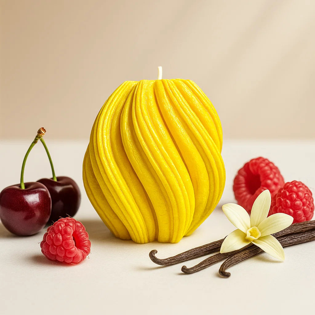 Fusion Candle, Yellow Cherry, Brandy Cherry (Small)