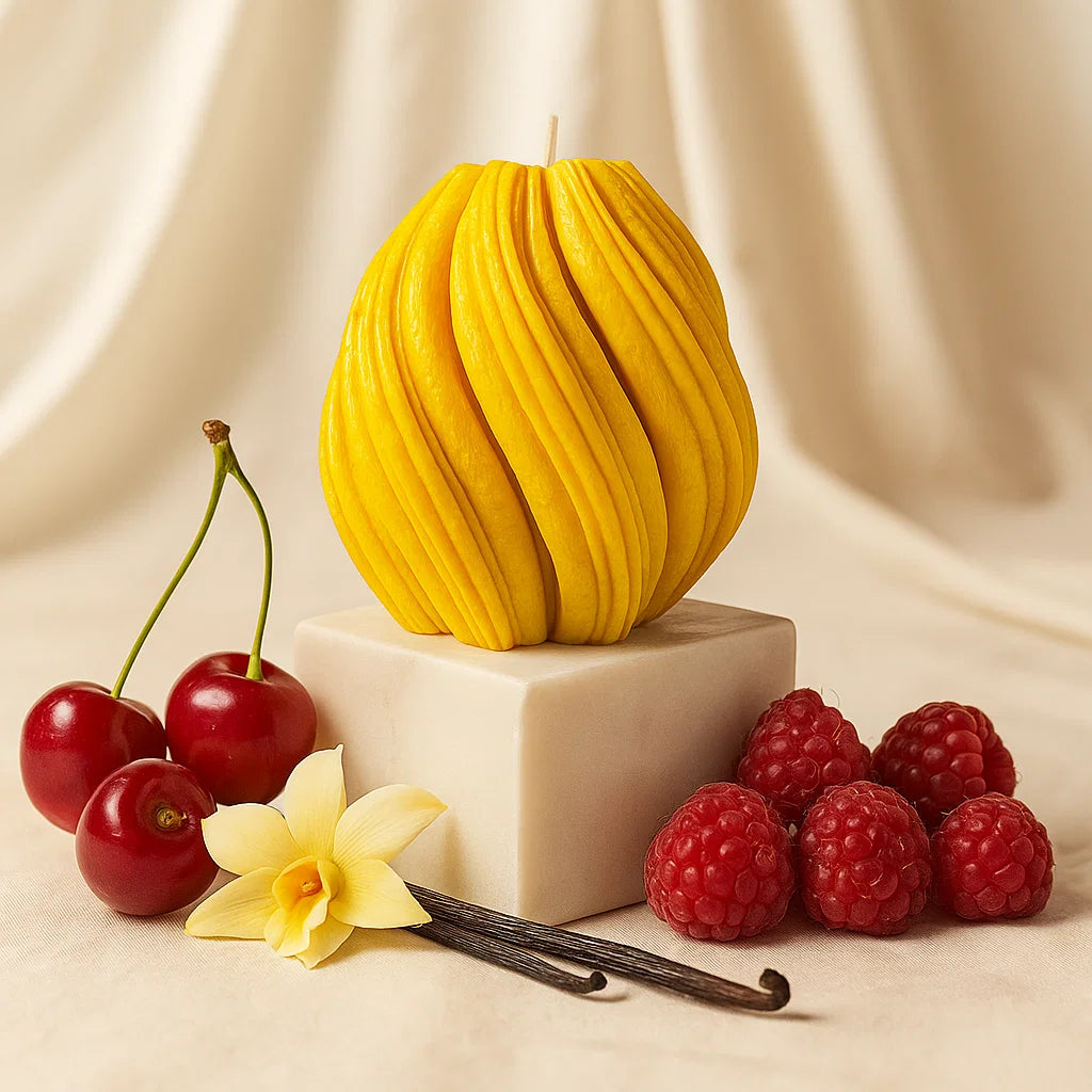 Fusion Candle, Yellow Cherry, Brandy Cherry (Small)