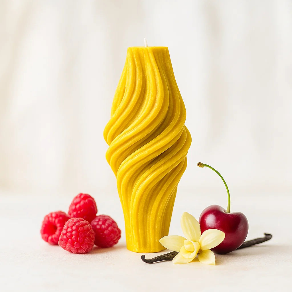 Vortex Candle, Yellow Cherry, Brandy Cherry (Small)