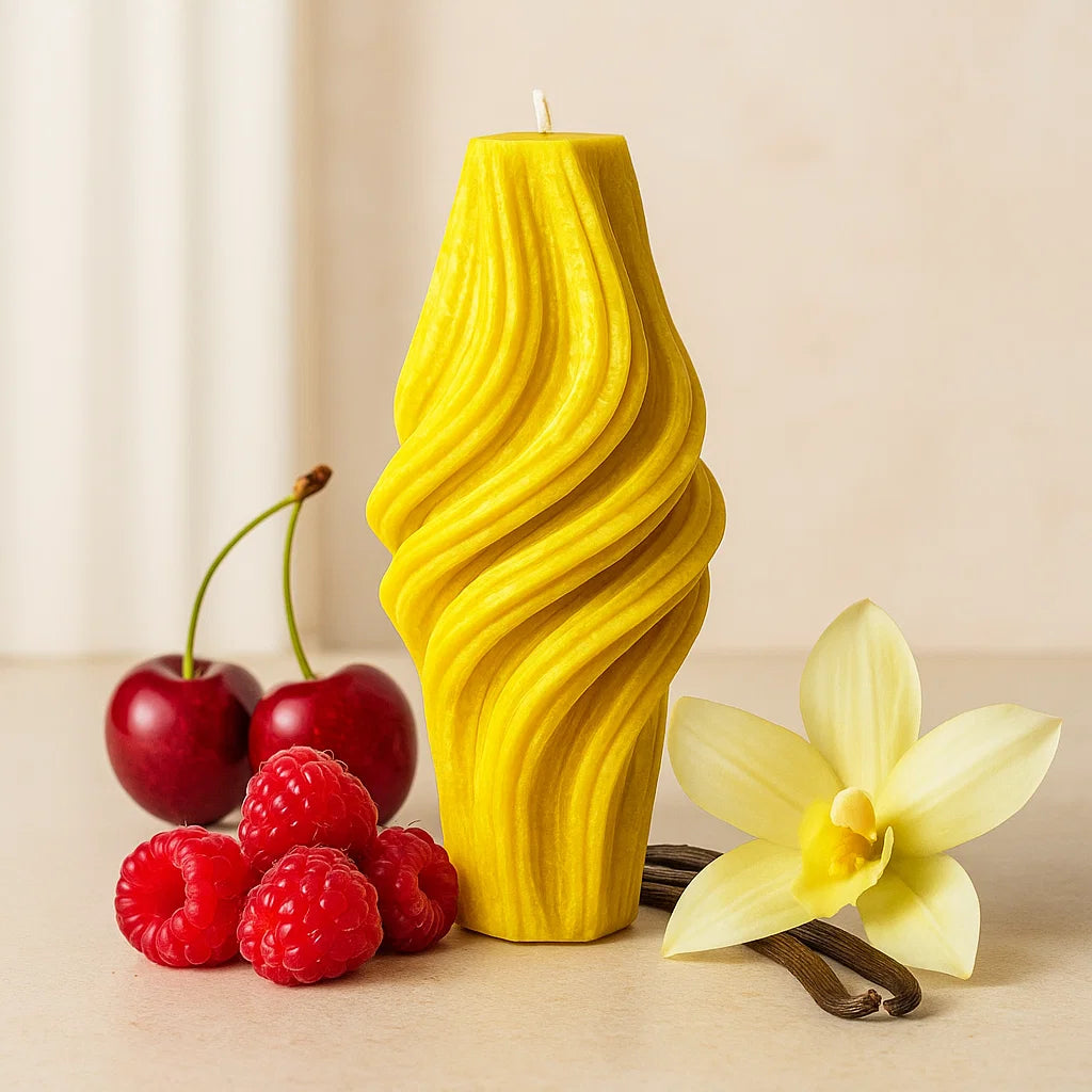 Vortex Candle, Yellow Cherry, Brandy Cherry (Small)